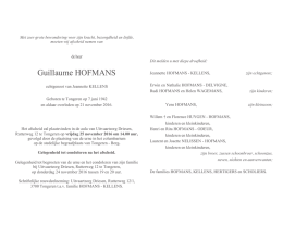 Guillaume HOFMANS - Uitvaartzorg DRIESEN