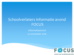 schoolverlaters-focus-2016 - Praktijkschool Focus heerhugowaard