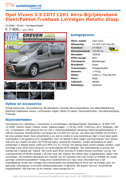 Opel Vivaro 2.5 CDTI L2H1 Airco Bijrijdersbank