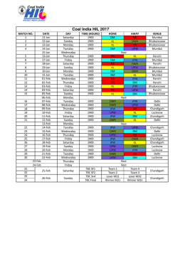 Draft 6 teams HIL2017 Schedule v8 27092016.xlsx
