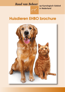 Huisdieren EHBO brochure - Nederlandse Schnauzer Club