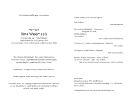 Rina Weemaels - Uitvaartzorg Wim Vanderlinden