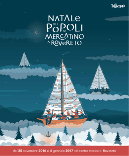 Scarica il programma completo - Mercatino di Natale a Rovereto