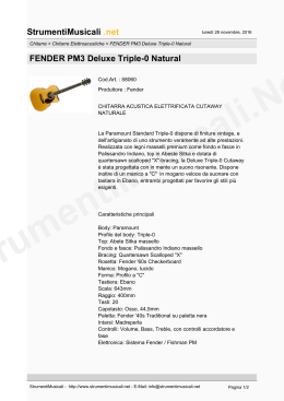 StrumentiMusicali .net FENDER PM3 Deluxe Triple