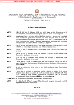 B18 decreto graduatoria Veneto rettificato 2