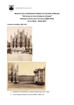 Archivio - Il Duomo si racconta