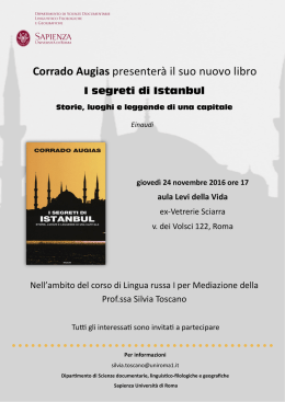 Corrado Augias presenterà il suo nuovo libro