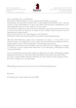 Carta dei servizi - Fondazione per le Scienze Religiose Giovanni XXIII