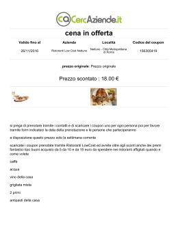 Scarica coupon - CercAziende.it