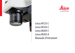 Leica M125 C Leica M165 C Leica M205 C Leica M205 A Manuale
