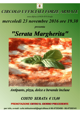 "Serata Margherita" "Serata Margherita"