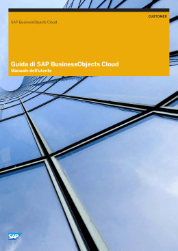 Guida di SAP BusinessObjects Cloud