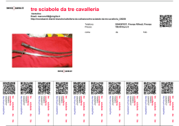 tre sciabole da tre cavalleria