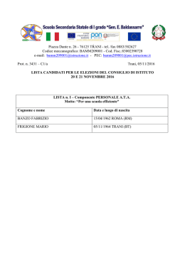 Lista candidati-ATA - Scuola Media Baldassarre