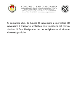 Divieto di transito - Istituto comprensivo "Folgore San Gimignano"