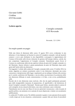Giovanni Gobbi Cioldina 6535 Roveredo Lettera