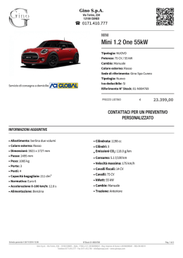 MINI Mini 1.2 One 55kW - Stock ID: 01-N004769