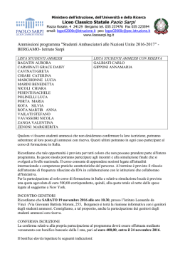 lista-studenti-ammessi-onu - Liceo Classico Statale "Paolo Sarpi"