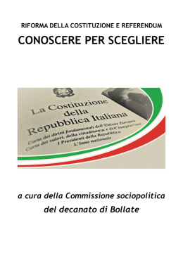 riforma costituzionale - Comunità Pastorale S.Paolo Apostolo Senago