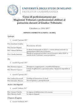 PROCEDIMENTI (I PARTE &ndash; 36 ORE)