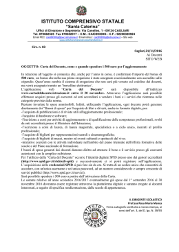 83 Carta del docente - Istituto Comprensivo Santa Caterina
