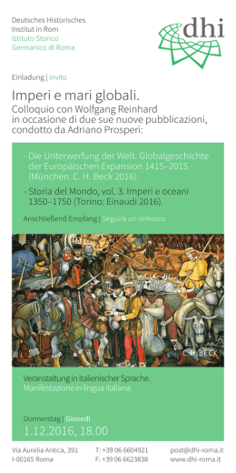 Invito - Deutsches Historisches Institut in Rom