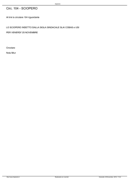Circ. 104 - SCIOPERO