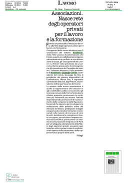 23-NOV-2016 - Assolavoro