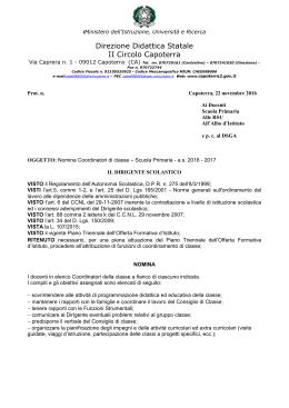 Decreto 2016 Coordinatori - Direzione Didattica Secondo