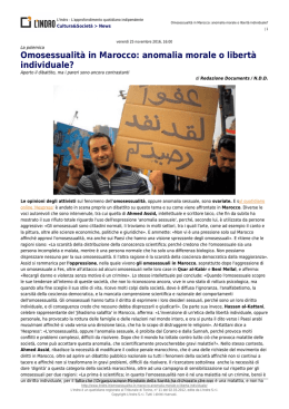 Omosessualità in Marocco: anomalia morale o libertà