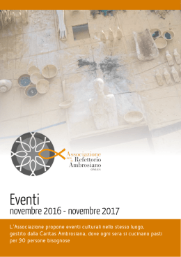 Eventi - Associazione per il Refettorio Ambrosiano