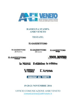 19-20-21 novembre 2016