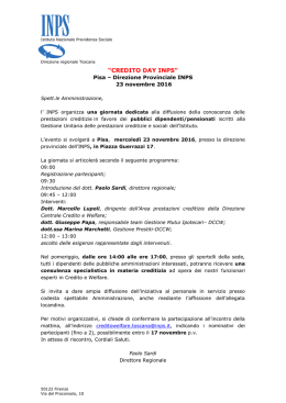 Invito PISA 23 Novembre - istituto comprensivo "Pirandello"