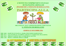 Festa degli alberi - Istituto Comprensivo Mangone (CS)