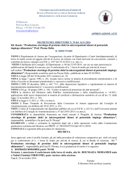 D.D n. 70/2016 - Università degli Studi di Napoli Federico II