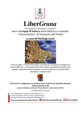 LiberGrana - Comune di Granarolo dell`Emilia