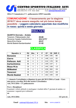 16-17com5pallacanestroopen - Centro Sportivo Italiano – Comitato