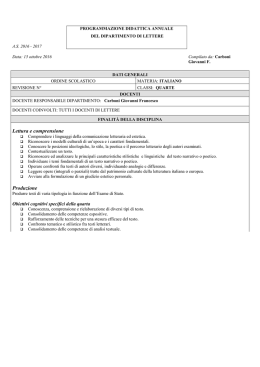 Program.ITA DIPARTIMENTO CLASSI QUARTA 2016