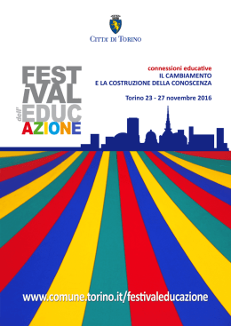 Festival dell`educazione - Torino 23/27 - USR Campania
