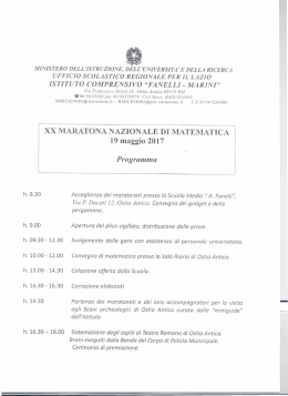 programma e scheda - Ufficio Scolastico Regionale per il Veneto