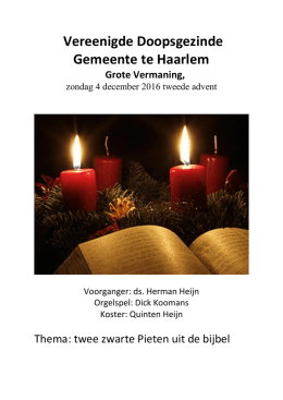 liturgie - Vereenigde Doopsgezinde Gemeente Haarlem