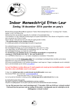 Indoor Menwedstrijd Etten-Leur