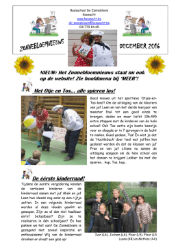 december-2016 - Basisschool De Zonnebloem