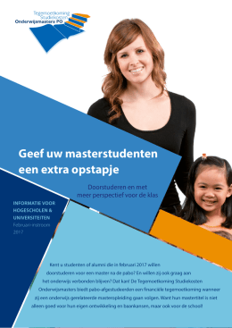 Flyer voor hogescholen en universiteiten