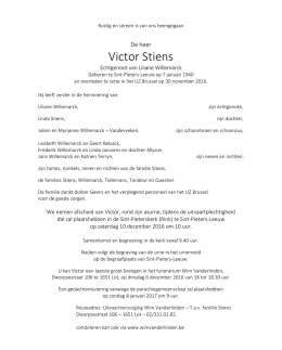 Victor Stiens - Uitvaartzorg Wim Vanderlinden