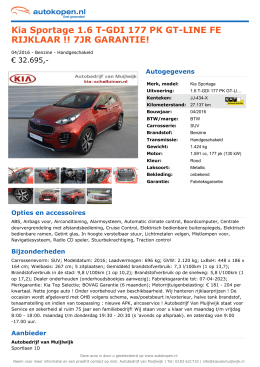Kia Sportage 1.6 T-GDI 177 PK GT-LINE FE