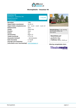 Woningdetails - Desselaar 96