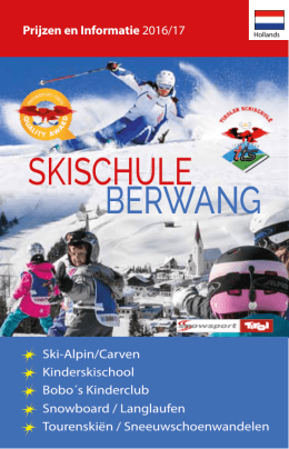 Prijzen - Skischule Berwang
