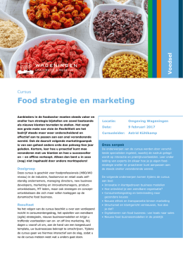 Food strategie en marketing