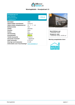 Woningdetails - Oranjestraat 12